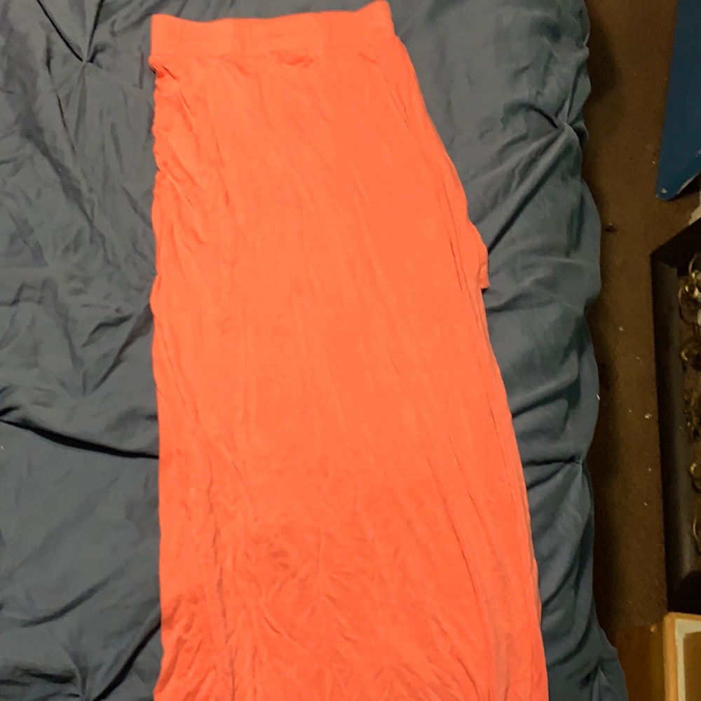 Peach floor length Charlotte Russe skirt xtra small
